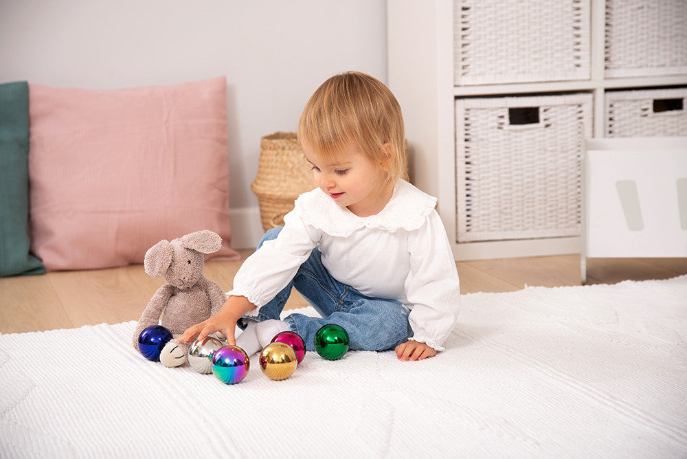 Sensory Refelective Coloured Balls (Pack of 6)