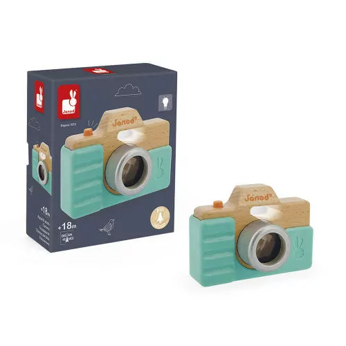 Wooden Camera with Lights & Sounds