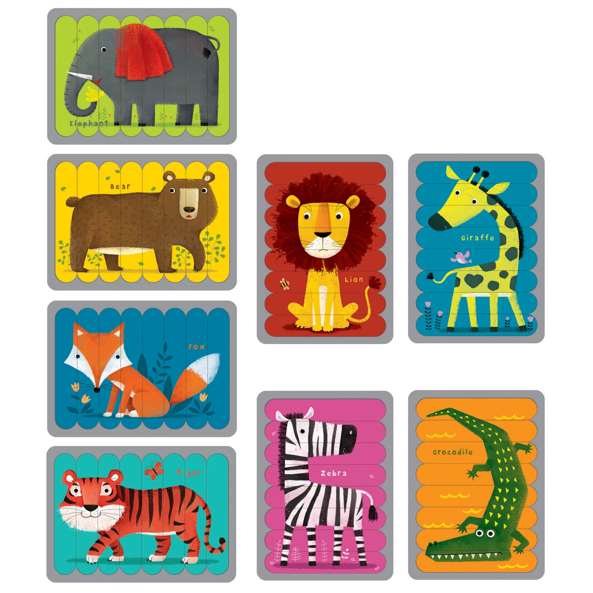 Lolly Stick Puzzles - Animals