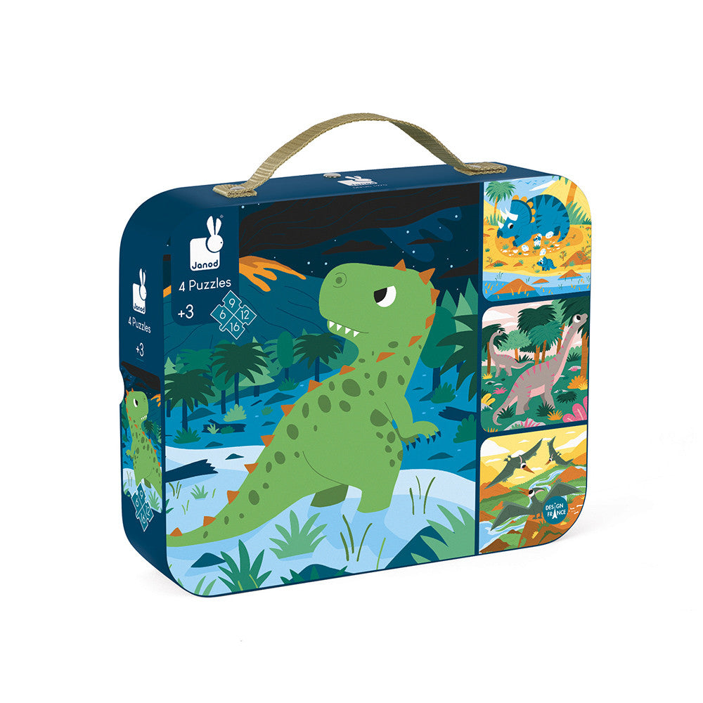 Dinosaur Progressive Puzzle (Set of 4)