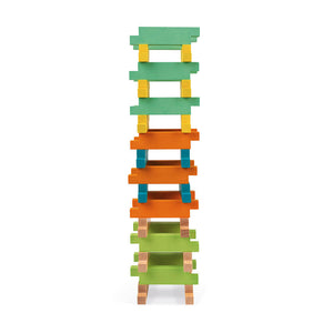 60-Piece Wooden Construction Set