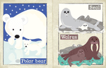 Load image into Gallery viewer, Crinkly Cloth Newspaper - Arctic Animals
