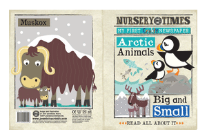 Crinkly Cloth Newspaper - Arctic Animals