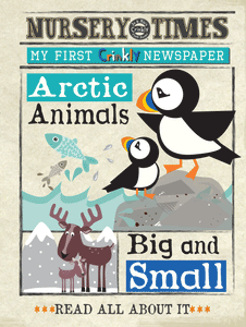 Crinkly Cloth Newspaper - Arctic Animals