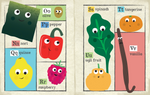 Load image into Gallery viewer, Crinkly Cloth Newspaper - A to Z Fruit &amp; Veg
