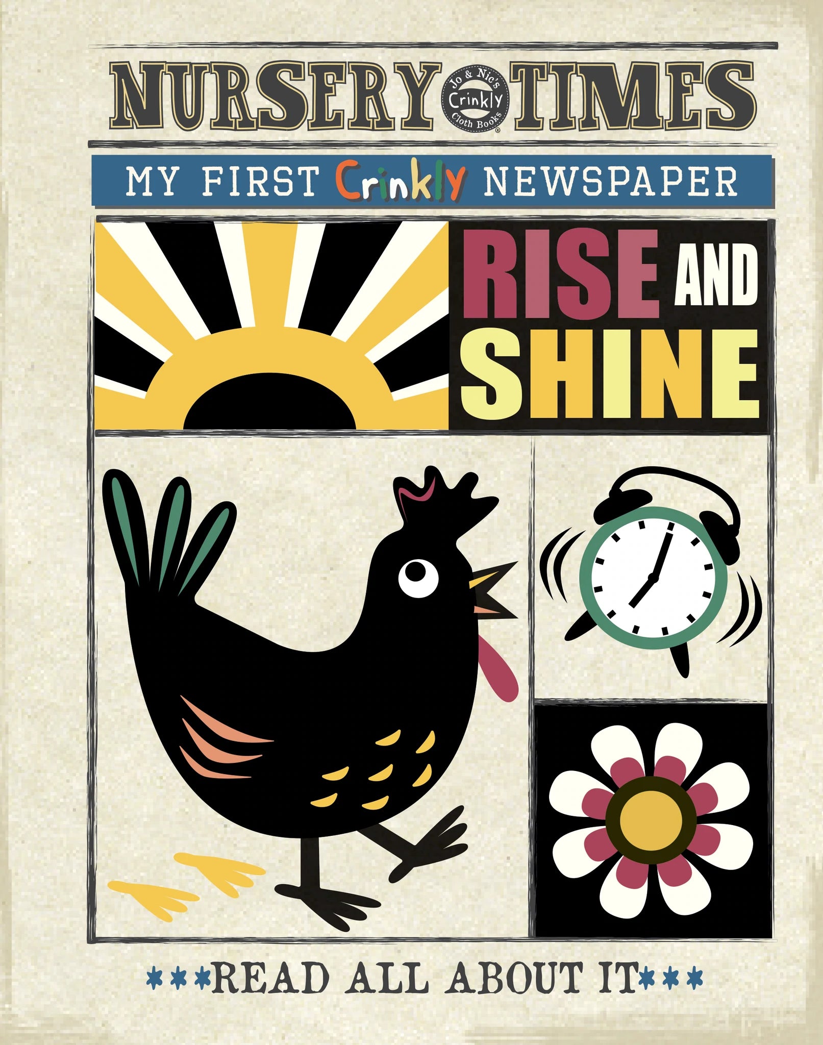 Crinkly Cloth Newspaper - Rise and Shine