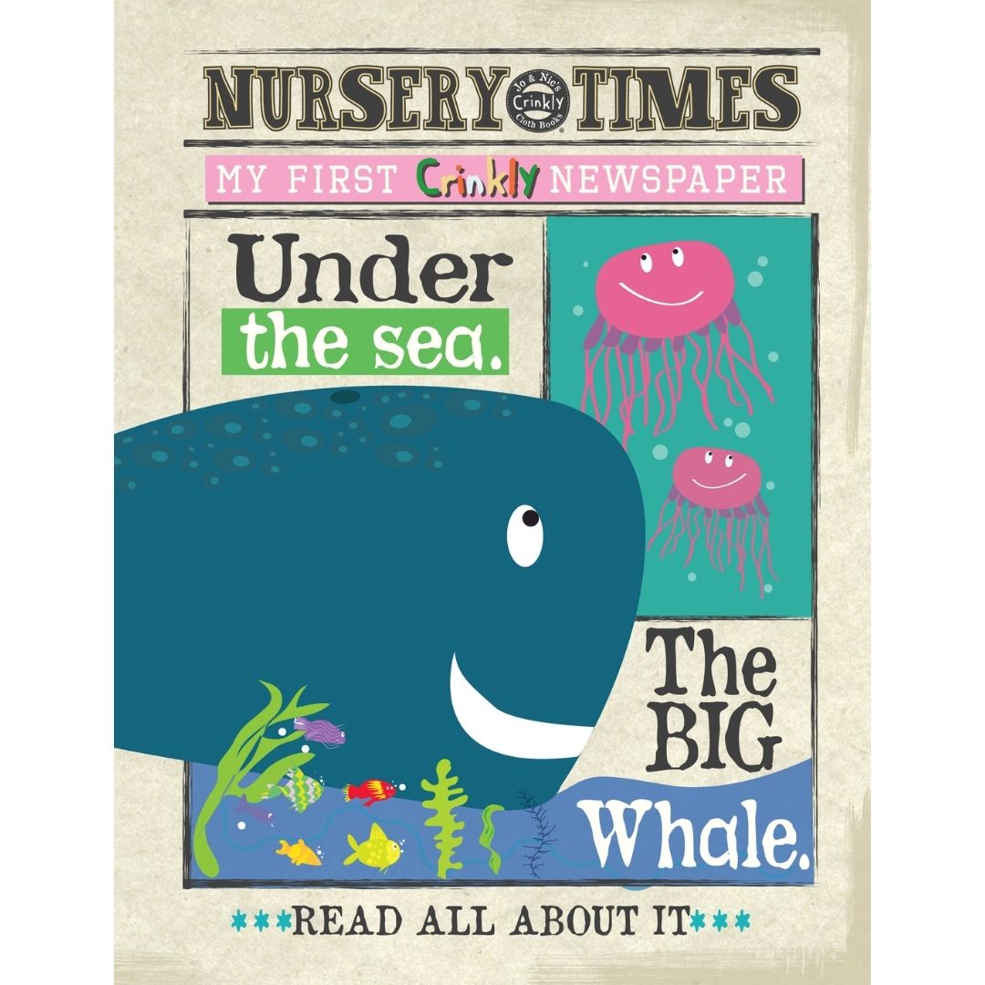 Crinkly Cloth Newspaper - Under the Sea