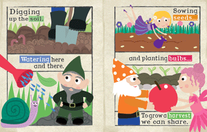 Crinkly Cloth Newspaper - Fairies & Gnomes