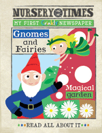 Load image into Gallery viewer, Crinkly Cloth Newspaper - Fairies &amp; Gnomes
