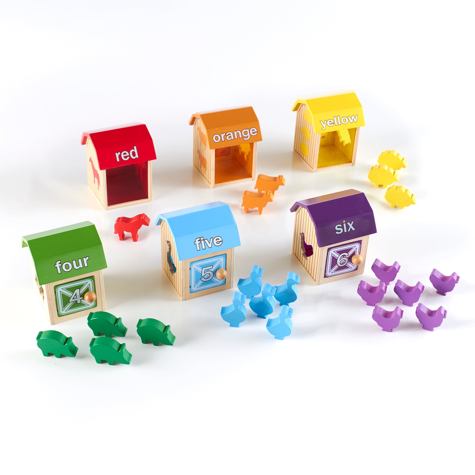 Guidecraft Wooden Barnyard Activity Boxes