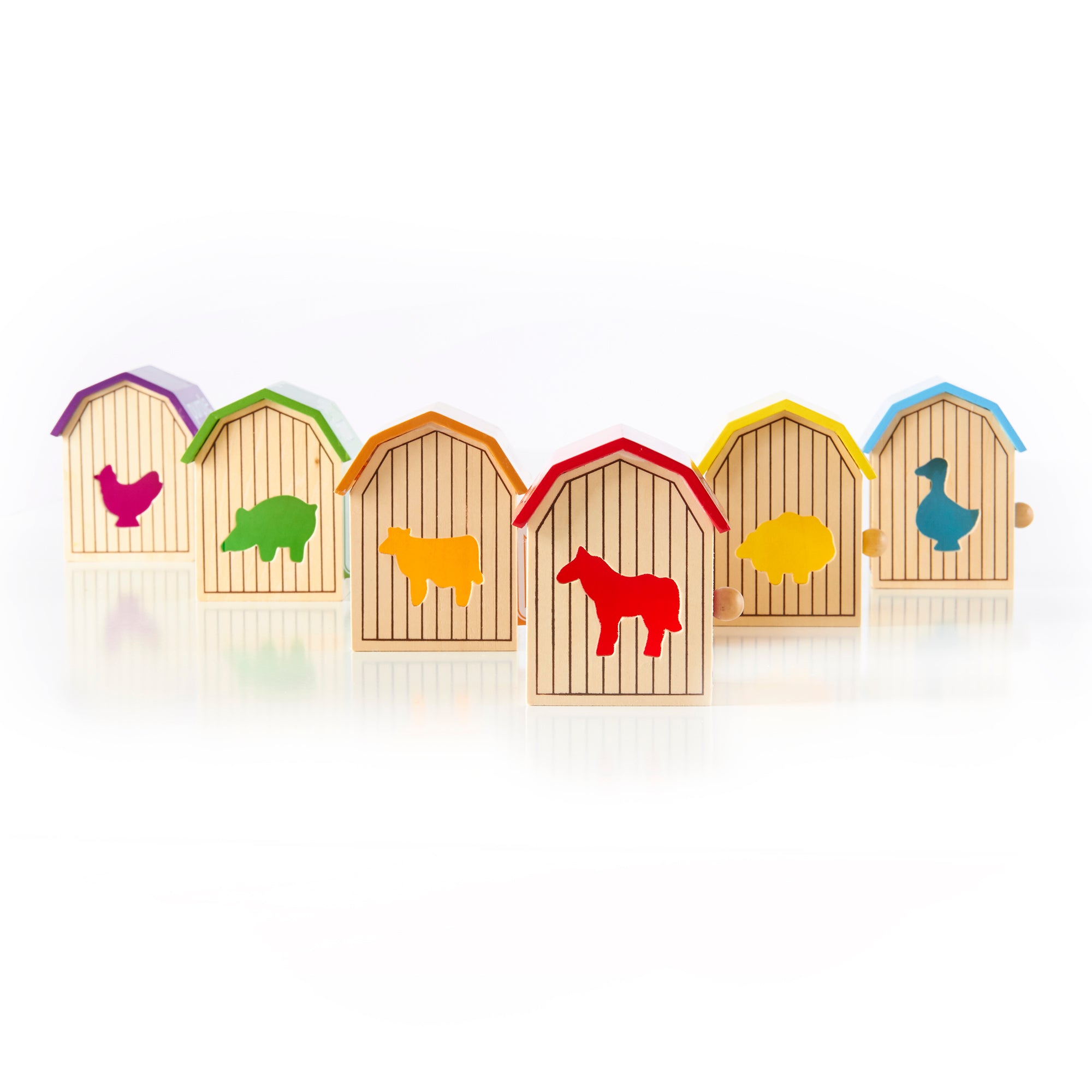 Guidecraft Wooden Barnyard Activity Boxes