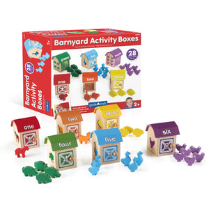 Guidecraft Wooden Barnyard Activity Boxes