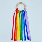 Load image into Gallery viewer, Rainbow Sensory Ribbon Ring
