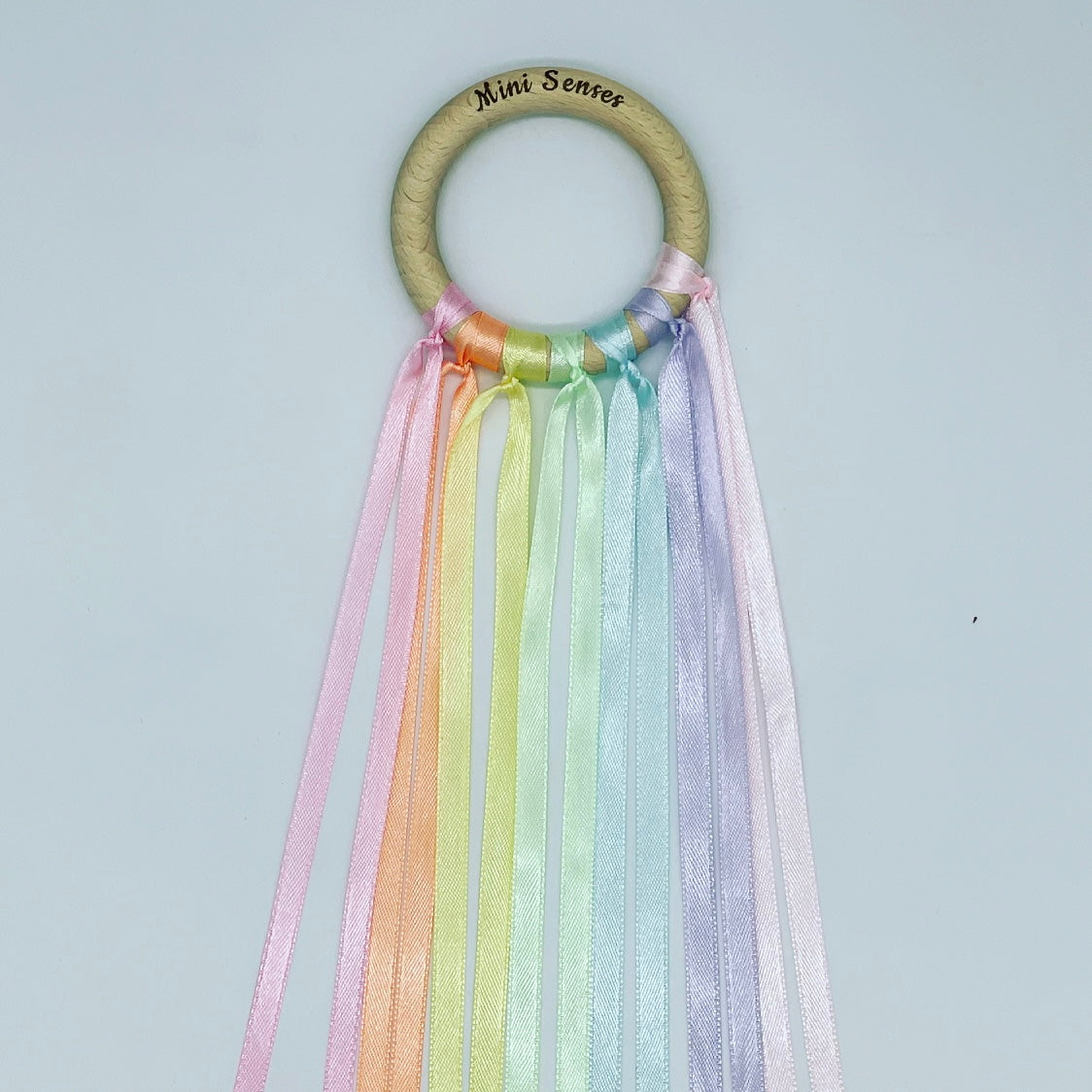Pastel Rainbow Sensory Ribbon Ring