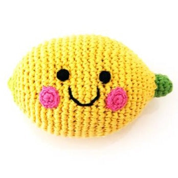 Fair Trade Crochet Lemon Rattle