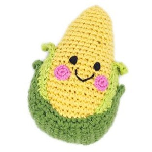 Fair Trade Crochet Sweetcorn Rattle