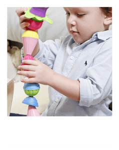 Lalaboom Educational Peg Board & Bead Set