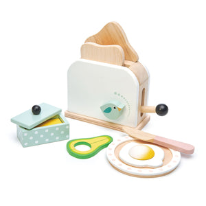 Wooden Breakfast Toaster Set
