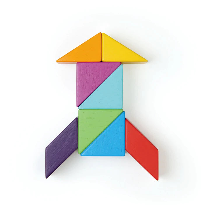 Wooden magnetic building best sale blocks