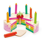 Load image into Gallery viewer, Wooden Rainbow Birthday Cake
