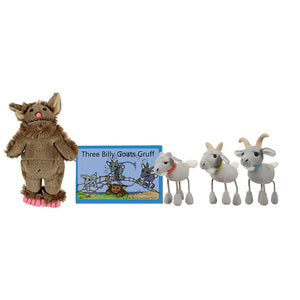 The Puppet Company 'The Three Billy Goats Gruff' Finger Puppet & Book Set