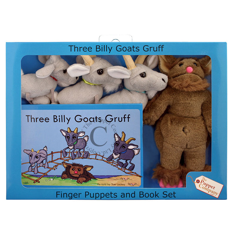 The Puppet Company 'The Three Billy Goats Gruff' Finger Puppet & Book Set