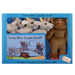The Puppet Company 'The Three Billy Goats Gruff' Finger Puppet & Book Set