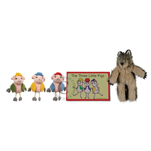 The Puppet Company 'The Three Little Pigs' Finger Puppet & Book Set
