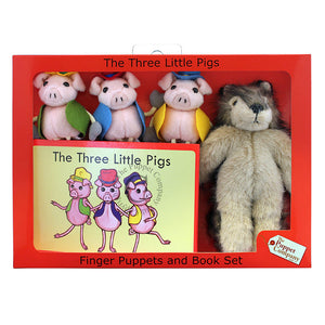 The Puppet Company 'The Three Little Pigs' Finger Puppet & Book Set