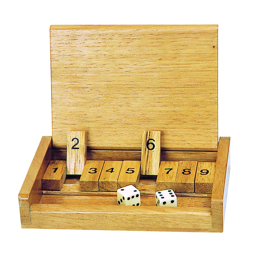 Wooden Shut the Box Game