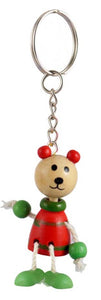 Wooden Bear Keyring