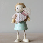 Load image into Gallery viewer, Baby Wearing Wooden Doll

