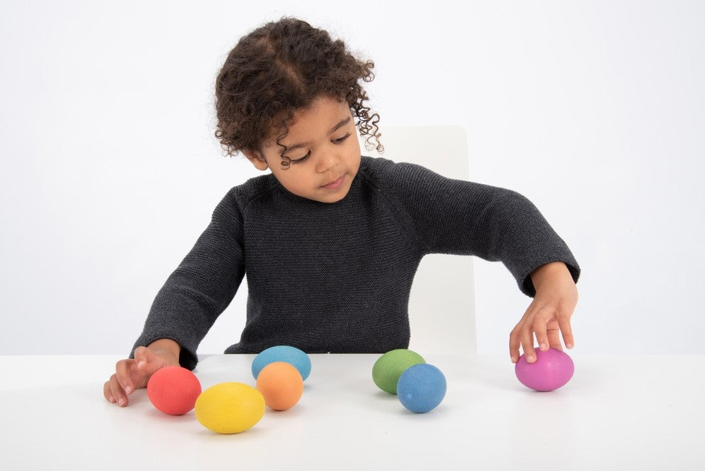 TickiT Rainbow Wooden Eggs