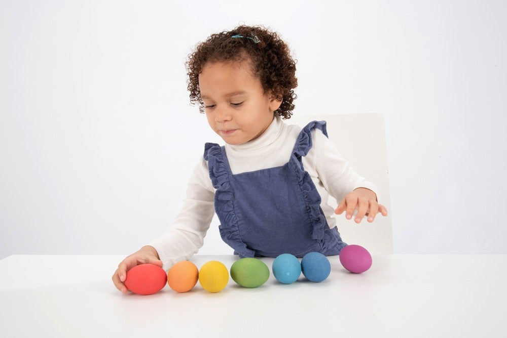 TickiT Rainbow Wooden Eggs