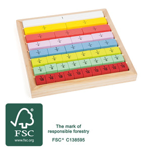 Wooden Fraction Board