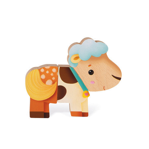 Wooden Mix & Match Farm Magnets