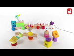 Load and play video in Gallery viewer, Zigolos Giant Multicoloured Wooden Train
