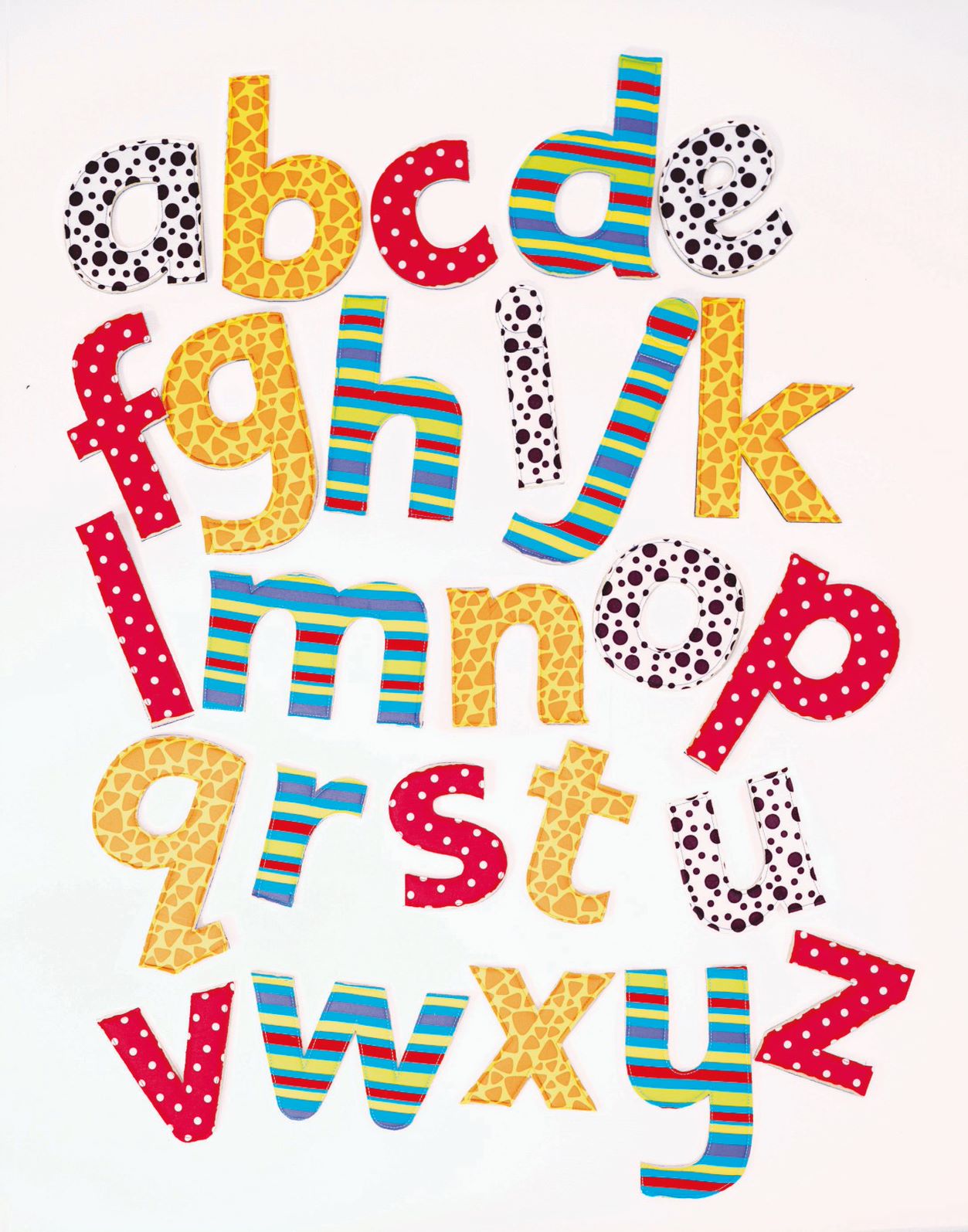 Feely Fabric Letters