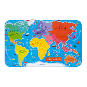Magnetic World Puzzle Map