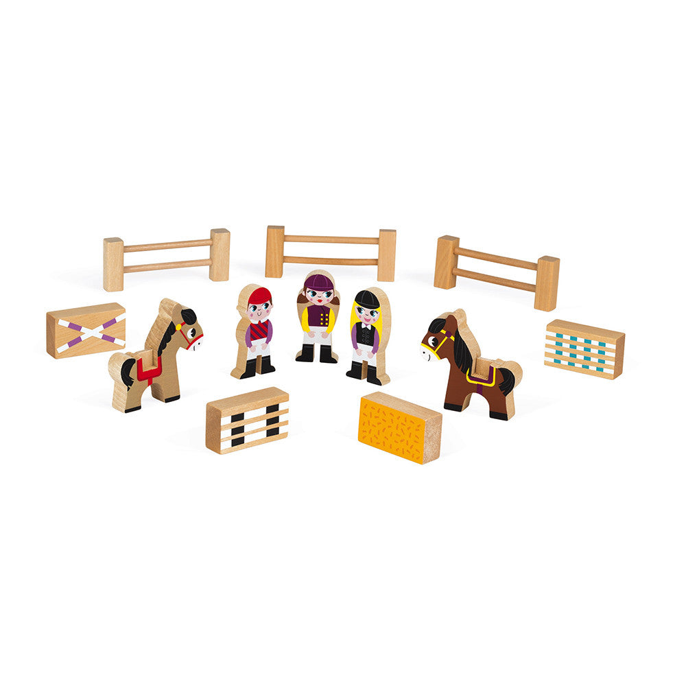 Wooden Riding School Set