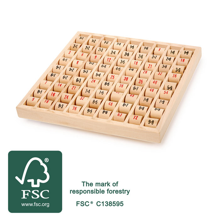 Wooden Multiplication Board