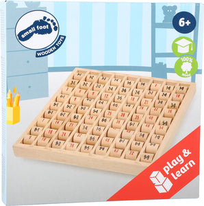 Wooden Multiplication Board