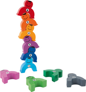 Wooden Stacking Number Figures