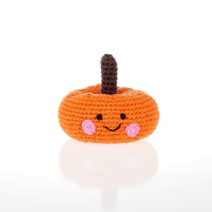 Fair Trade Crochet Pumpkin Rattle