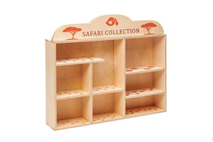 Wooden Safari Animals & Shelf Set