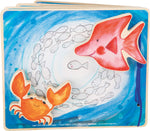Load image into Gallery viewer, Wooden Underwater Book with Wooden Figures
