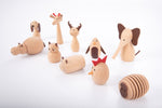 Load image into Gallery viewer, Wooden Animal Friends
