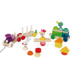 Load image into Gallery viewer, Zigolos Giant Multicoloured Wooden Train
