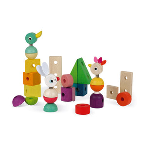 Zigolos Giant Multicoloured Wooden Train